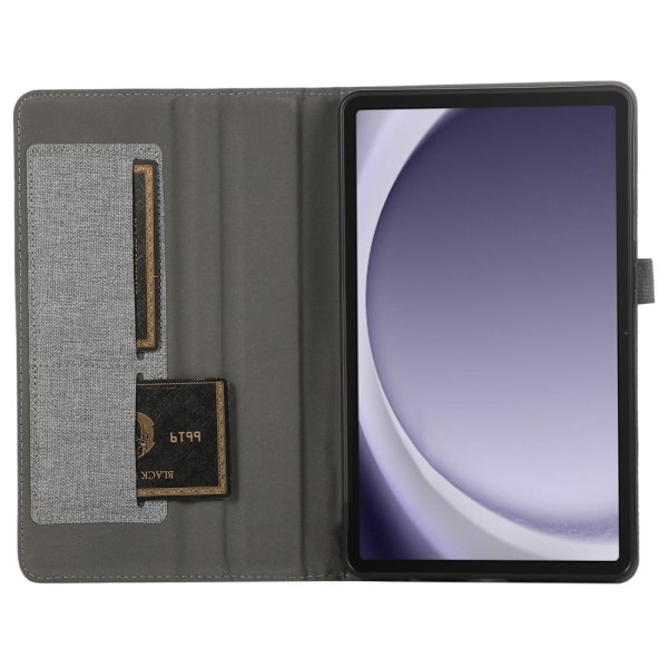Samsung Galaxy Tab A9 Tabletetui Dækstofstruktur Grey