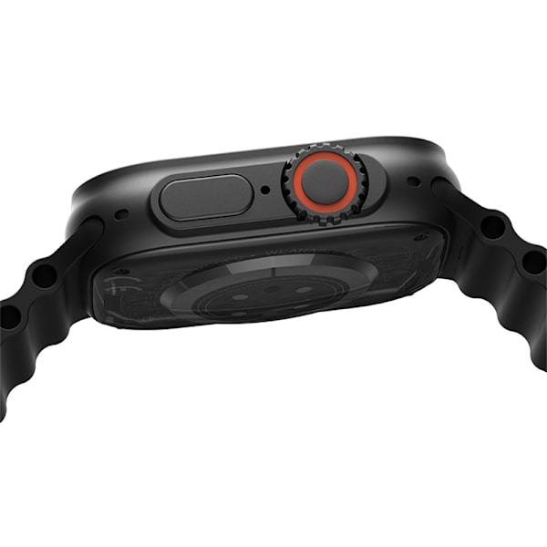 USAMS AT03 2.01" Smartwatch Bluetooth Sports Tracking Stemmeassistent Android iOS Black