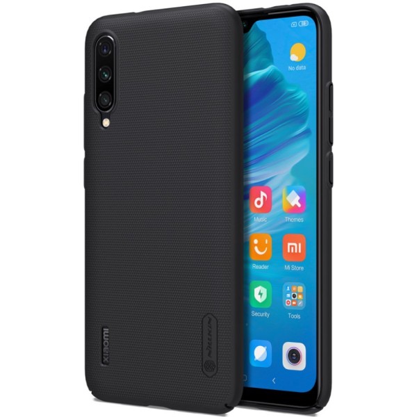 NILLKIN Frostet Hårdt Plastiketui til Xiaomi Mi A3 - Sort Black