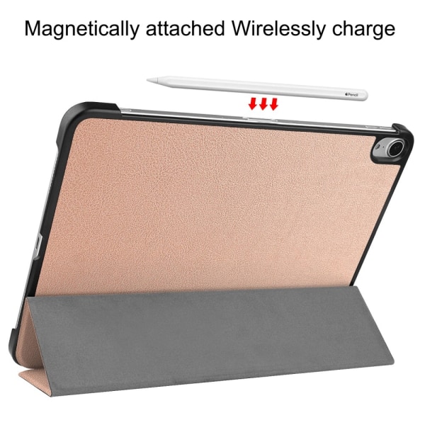 Etui for iPad Air 13 (2024) - Tri-fold Stativ Tablettdeksel - Roségull Pink gold