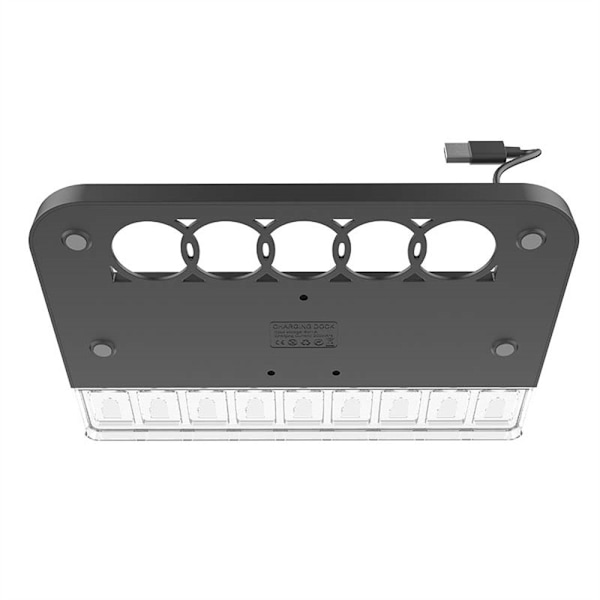 Kompatibel med Nintendo Switch 2 opladningsdock til 4 Joy-Con-controllere Black