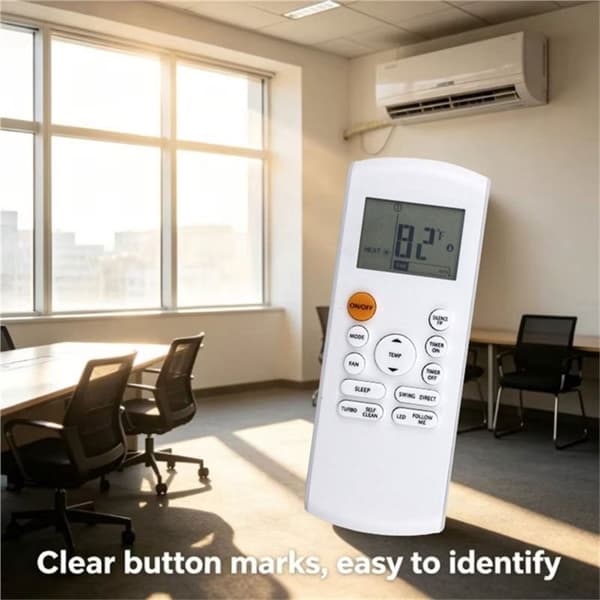 Fjärrkontroll Ersättning för RRG57A6 / BGEFU1 för Midea Air Conditioner Vit