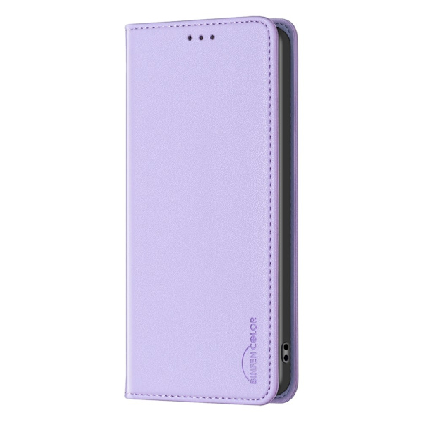 BINFEN COLOR Til Google Pixel 8a Etui PU Læder Telefoncover Purple