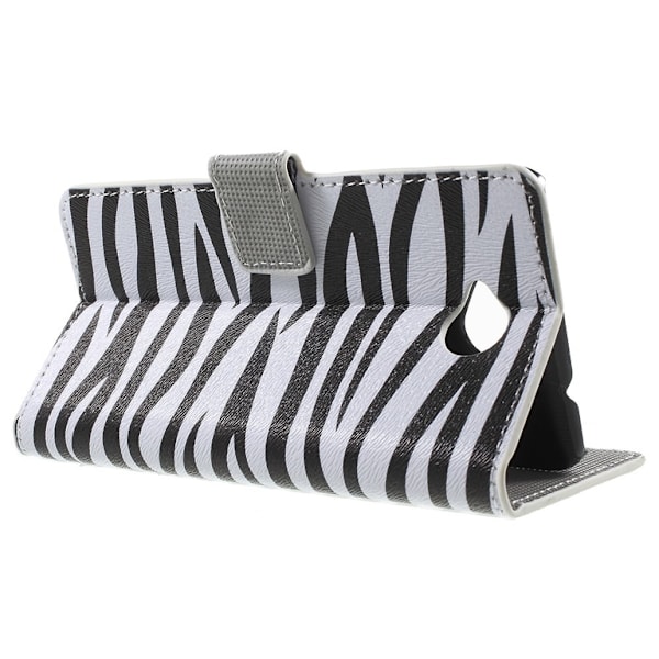 Microsoft Lumia 650 Lompakkokotelo - Zebra Black