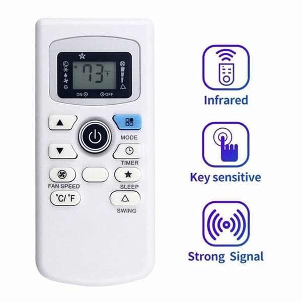Fjärrkontroll Ersättning för UYKQ-44 för Soleus TCL Rcecaoshan Air Conditioner Vit