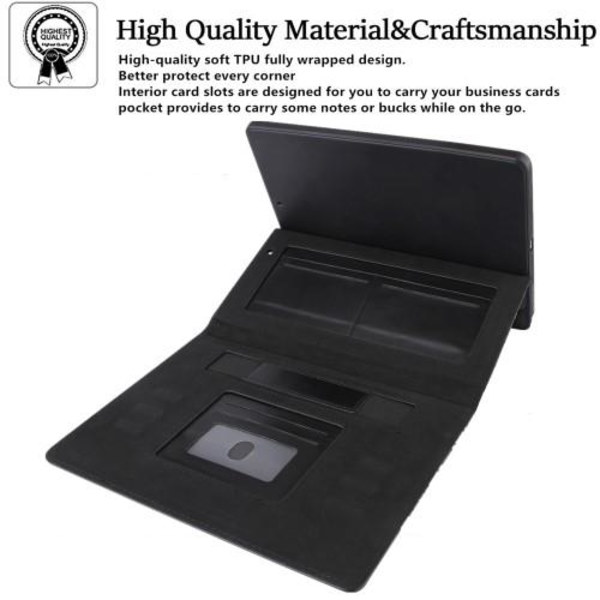 Til iPad 10.9 2022 Gen 10 Broderigitter Tabletcover Black