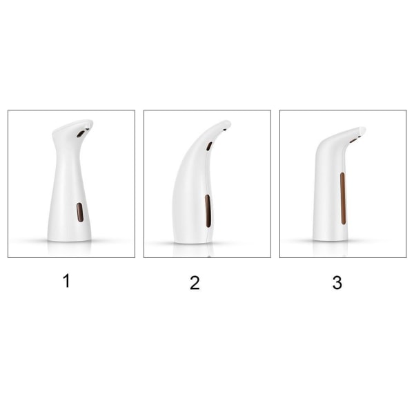 200 ML husholdningsautomatisk flydende sæbedispenser berøringsfri sensor White