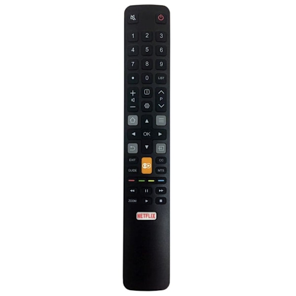 Television kaukosäädin Korvaa 06-IRPT45-HRC802N TCL-televisioon Black