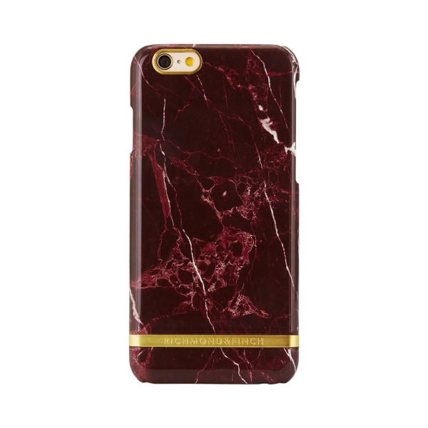 Richmond & Finch skal till iPhone 6 Plus / 6s Plus - Red Marble Röd