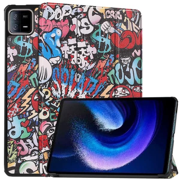 Xiaomi Pad 6 - jalustan Slim Fit - kansi - Graffiti Multicolor
