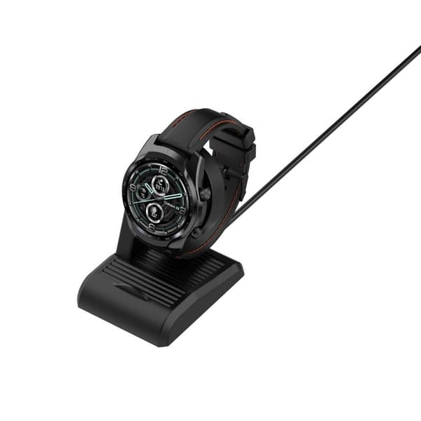 Til TicWatch Pro 5 3 3 LTE Pro X USB - kabel Opladningsdock - oplader Black