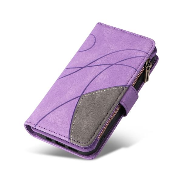 KT Wallet Case til Xiaomi Redmi 13C - Lilla - sort Purple