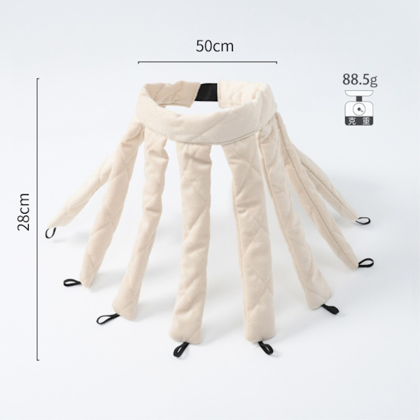 Hårruller for natten - Octopus Curls Rod - Myke, uten varme White