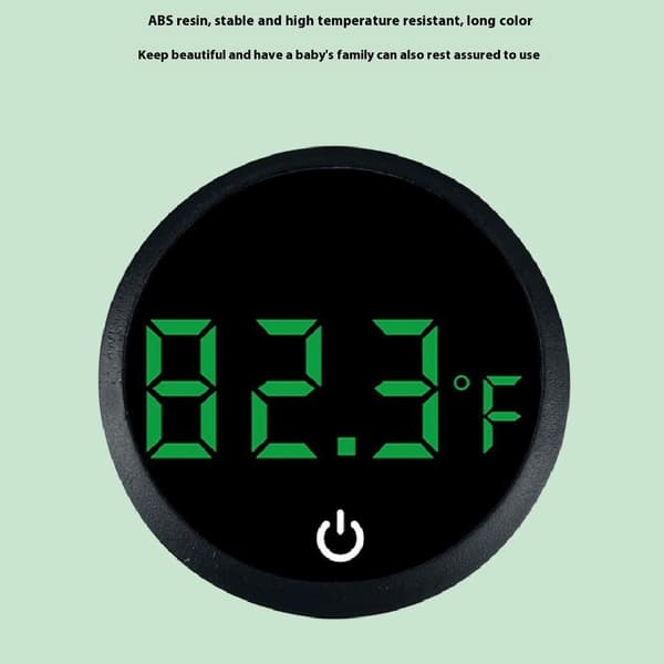 Digital akvarietermometer LED-display akvarium hög precisionstemperaturmätare Svart