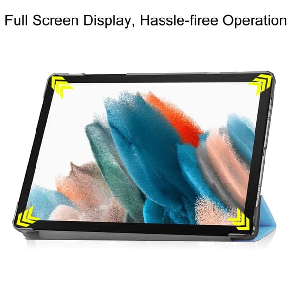 Tri-fold Stativveske for Samsung Galaxy Tab A9 8,7\" Light blue