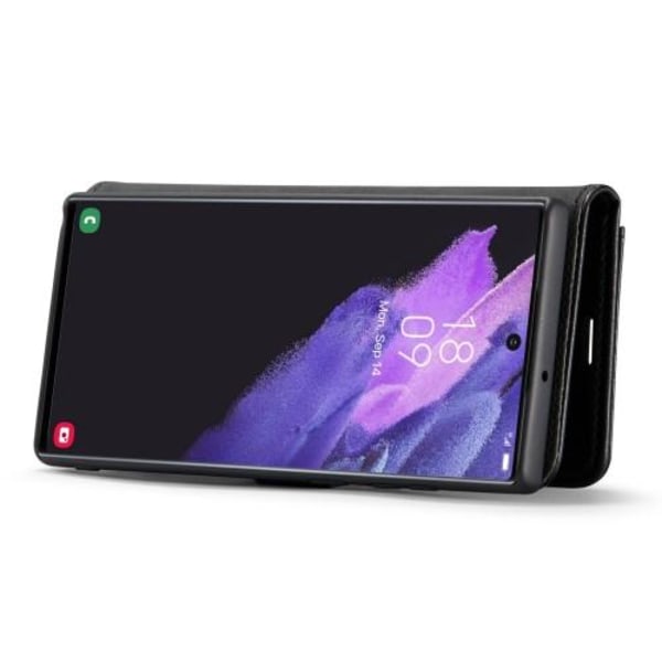 DG.MING til Samsung Galaxy S23 Ultra aftageligt 2-i-1 tegnebogsd Black