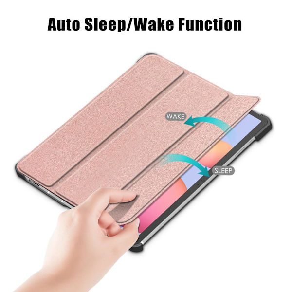 Tri-fold Stand Smart Case for Samsung Galaxy Tab S7 / S8 Gold