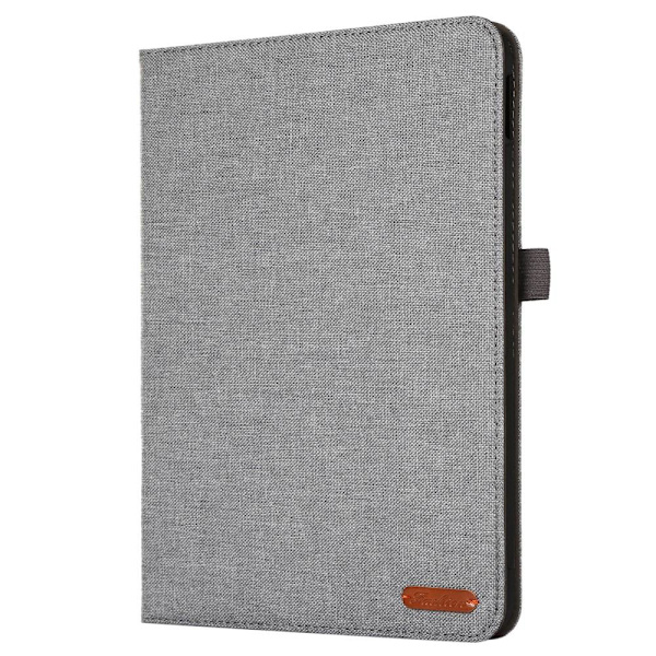 Apple iPad 10.9 2022 Vikbart fodral korthållare Tygtextur - Grå grå