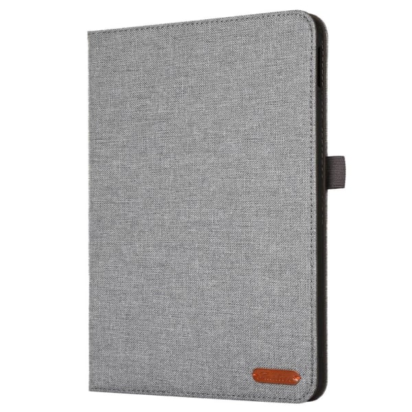 Til iPad 10.9 (2022) Tabletetui Dækstof Tekstur - Grå Grey