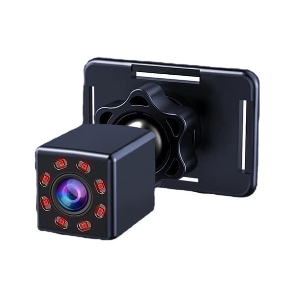 360 grader roterbart 4,3" nattsyn bil babymonitor kamera for sikker kjøring Black