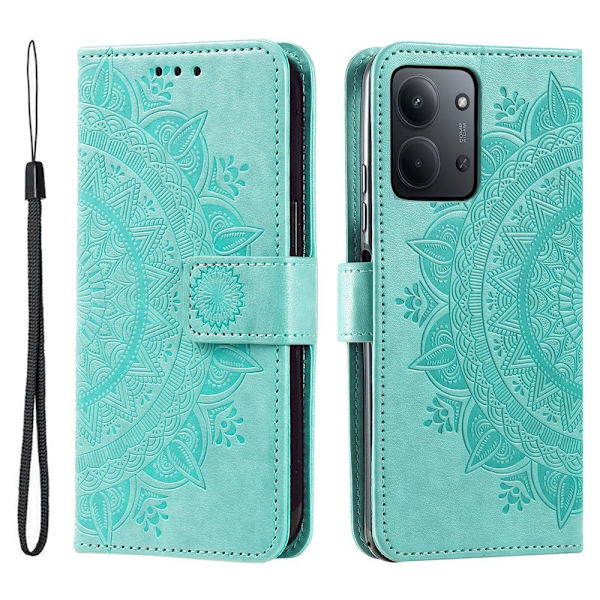 För Xiaomi Redmi 15C Stativfodral Totem Plånboksfodral Grön