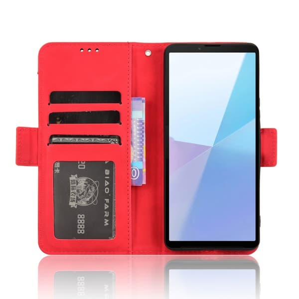Tegnebogstelefontaske til Sony Xperia 10 VI Red