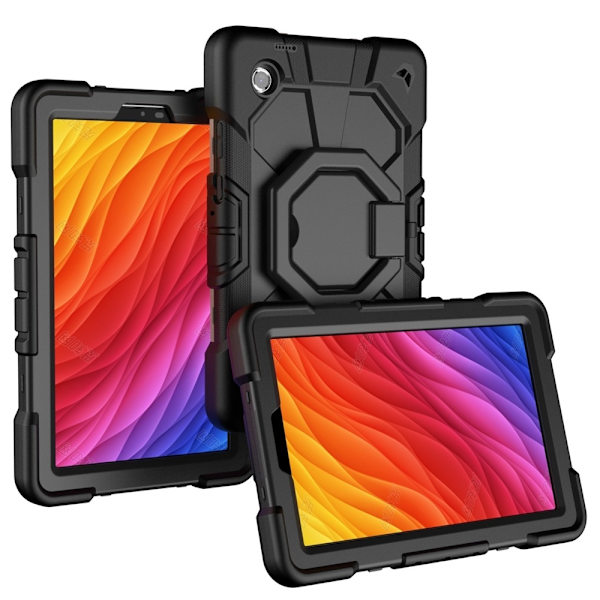 Samsung Galaxy Tab A11 Kuori PC+Silikoni Tablettisuojus Black Multicolor