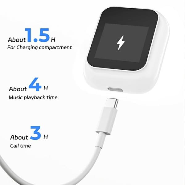 WIWU T24 Bluetooth trådløse hovedtelefoner In-Ear detection hovedtelefoner White