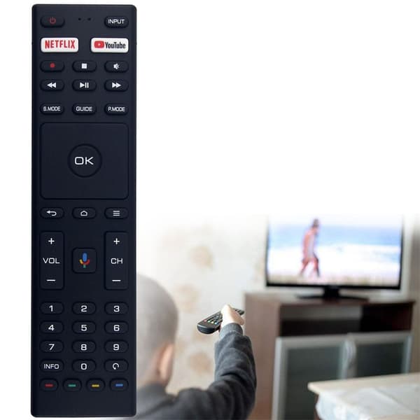 Fjernkontroll utskiftning for RM-C3329 for JVC TV stemmeaktivert Black