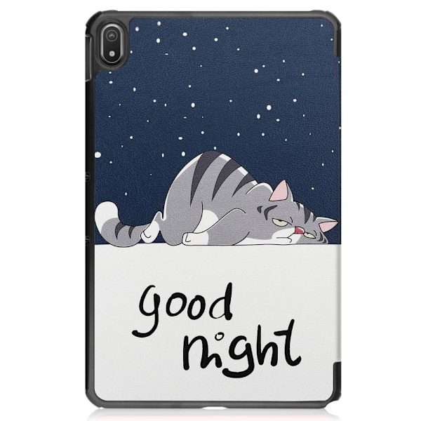 Tablet Stand Slim Fit Cover For Nokia T20  - Cat Multicolor