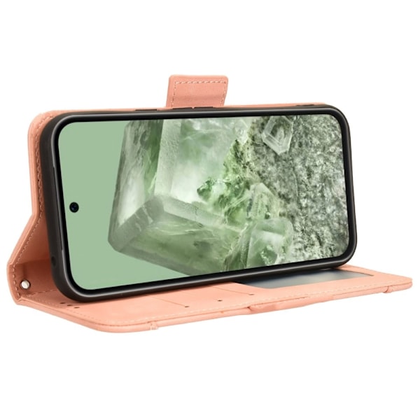 Google Pixel 8a Telefonveske med flere kortlommer Pink