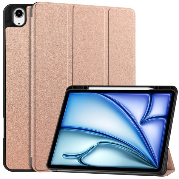 Till iPad Air 13 (2024) Slim fit tri-fold fodral Pennfack - Rose Rosa guld