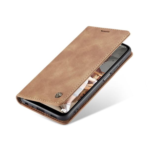 CASEME Lommebok - deksel Samsung Galaxy A12 - Brun Brown