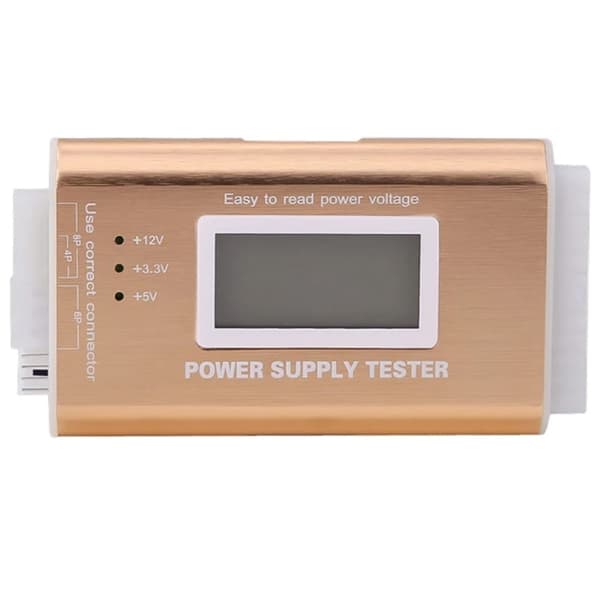 LCD Display ATX Power Tester Desktop Computer Power Test Tool Gold