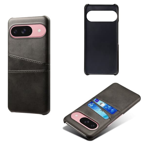 Telefoncover til Google Pixel 10 / 10 Pro med dobbelte kortlommer Black
