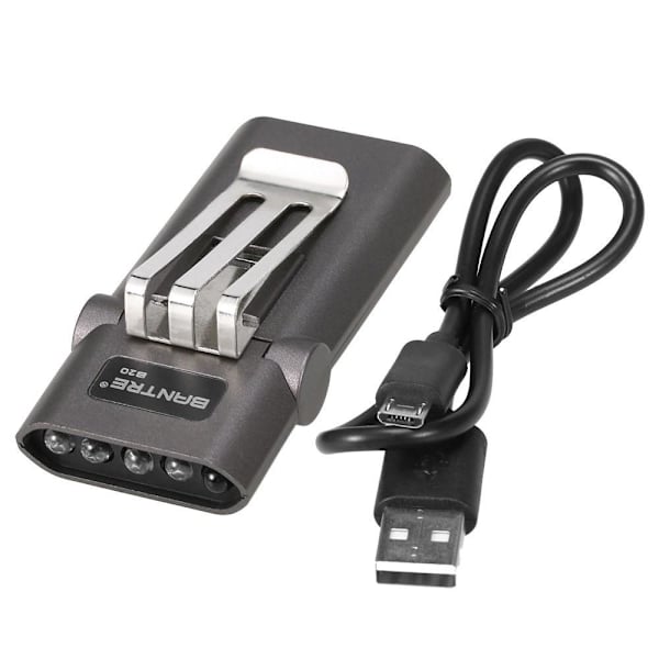 Clip Cap Light Ladattava ajovalaisin Handsfree-taskulamppu Black