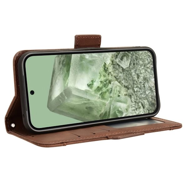 Google Pixel 8a Multiple Card Slots Telefontegnebog Brown