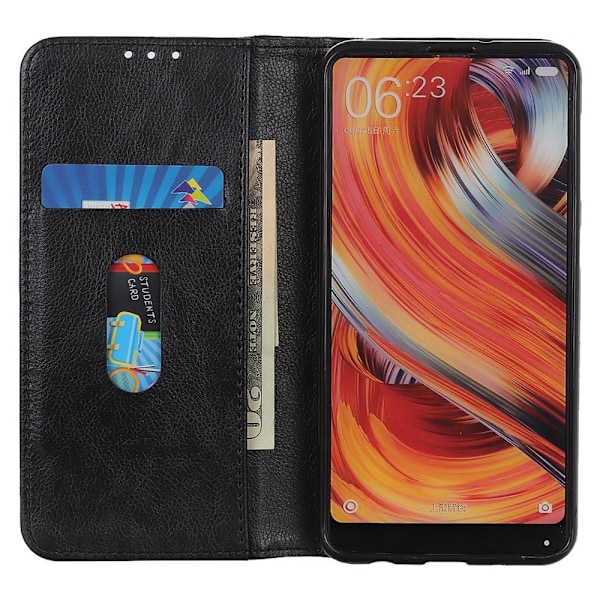 Motorola Moto G55 Skin-touch Feel magneettinen puhelinkotelo Black