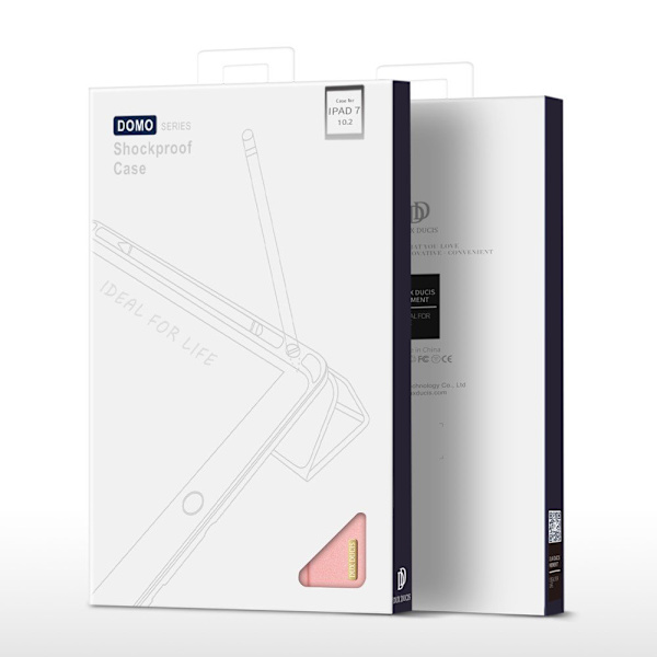 DUX DUX DUCIS Home Apple iPad 10.2 2021/2020/2019 Trefoldet Stativ Rose Guld Pink