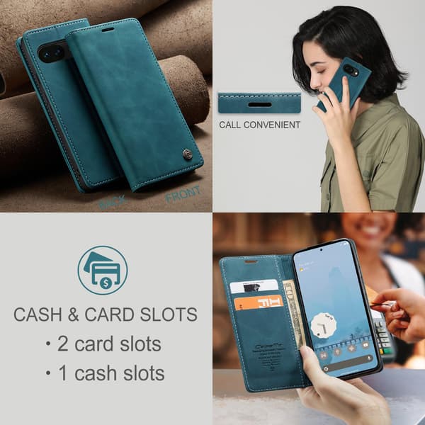 CASEME For Google Pixel 10A Etui med Stativ Blue