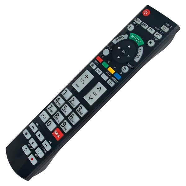 Fjärrkontroll Ersättning för N2QAYB000932 För Panasonic TV Svart