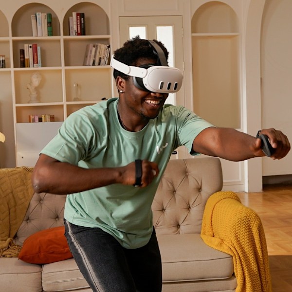 Til Meta Quest 3/3S hovedrem VR Headset Blød pude hovedbøjle Trykreducerende Grey