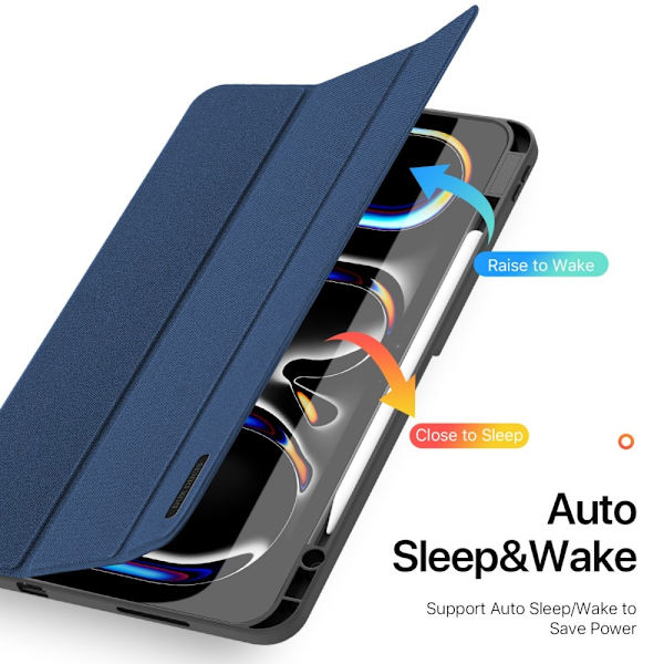 DUX DUCIS Domo iPad Pro 13 (2024) Tri-fold Stativ - Blå Blue