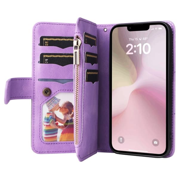 KT-monitoimisarja-5 iPhone 17e / 16e -puhelinkotelolle Purple