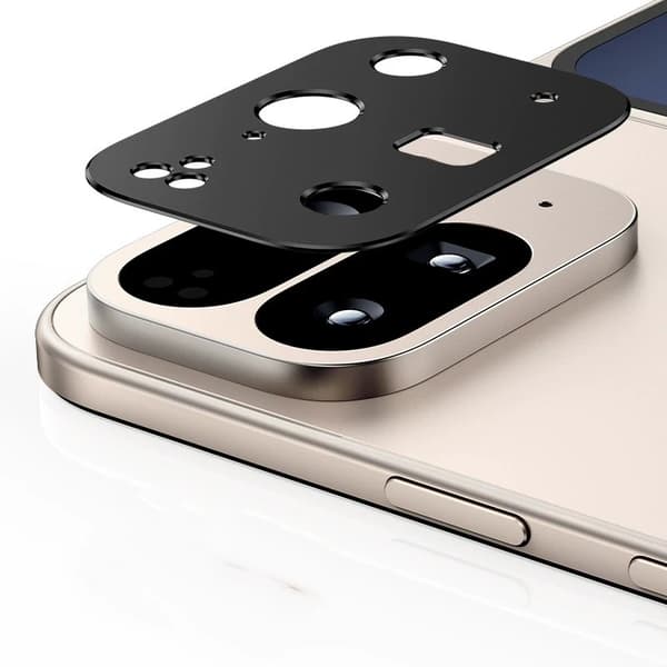 Metallinen kameralinssin suojus Google Pixel 10 Pro Fold - puhelimelle Black
