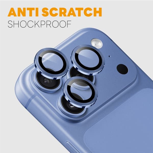 NORTHJO 1 Sæt Kameralinsebeskyttelse til iPhone 18 Pro / 18 Pro Max Blue