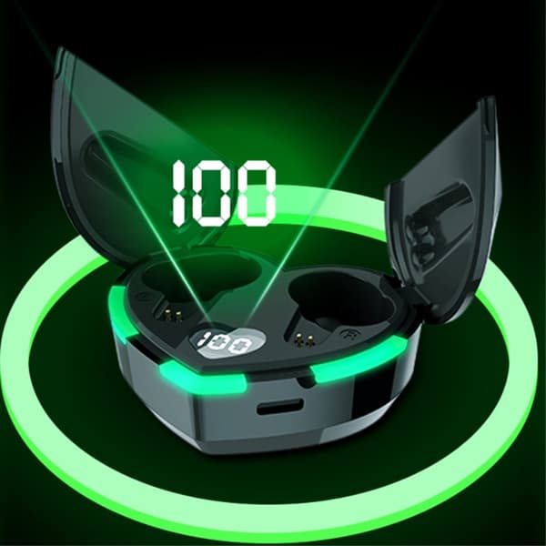 Bluetooth 5.3 In - Ear kuulokkeet + sydänlatauskotelo - musta Black