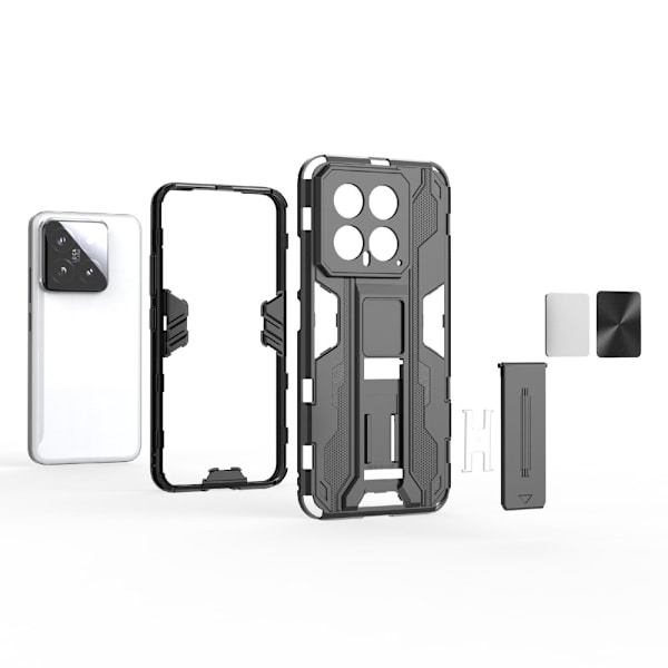 Deksel for Xiaomi 14 med stativ Transparent