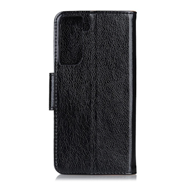 Samsung Galaxy S21 Lommebok - cover Teksturert Split - Sort Black