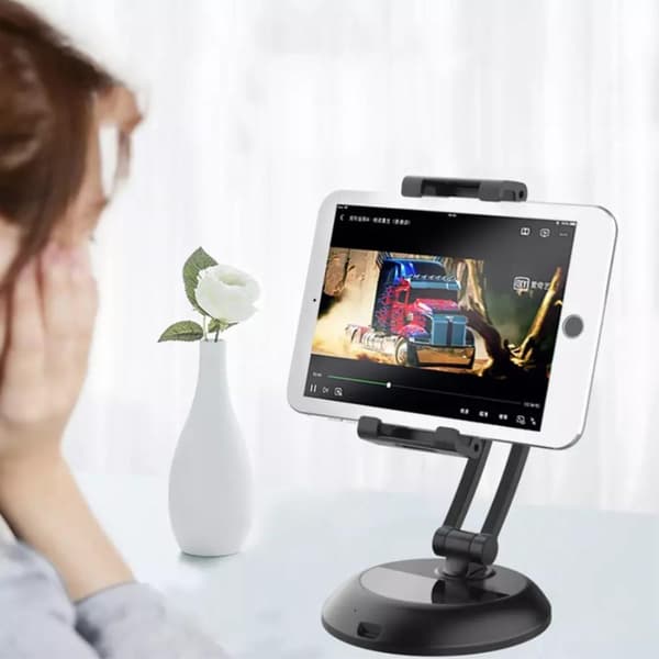 Holder til tablet for eksempel iPad og Samsung 13 - 33 cm 5 - 13 tommer Black